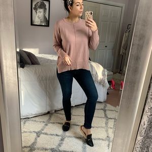 Mauve crewneck sweater
